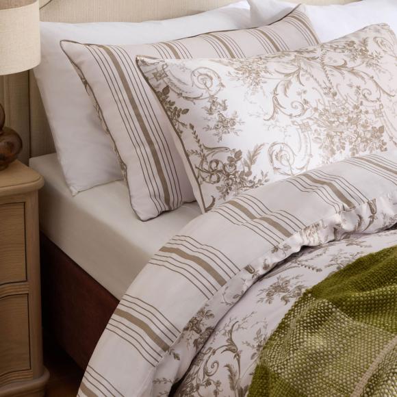 Laura Ashley Tuileries Dark Truffle Duvet Cover Set