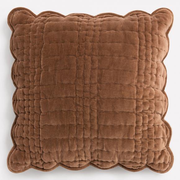 Laura Ashley Brady Scalloped Cushion Caramel