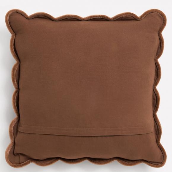 Laura Ashley Brady Scalloped Cushion Caramel