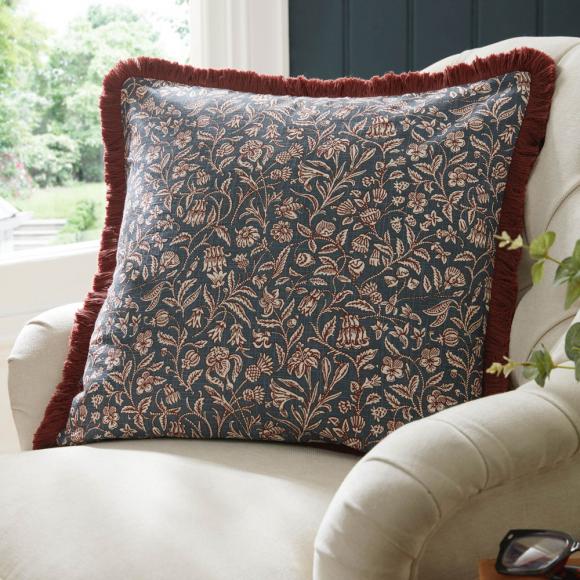 Laura Ashley Elmdon Cushion Dark Crimson