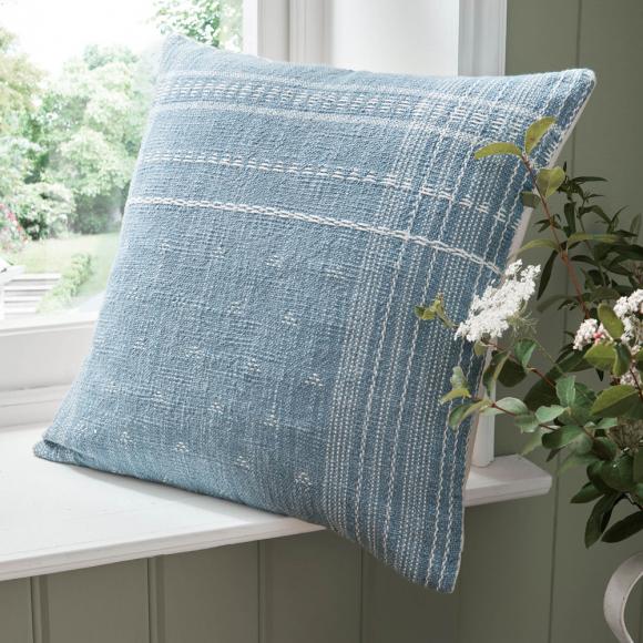 Laura Ashley Mawsley Cushion Denim Blue