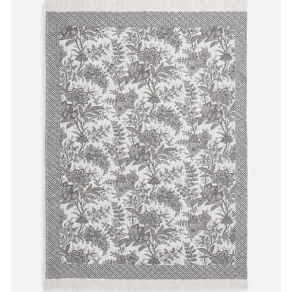 Laura Ashley Marlbrook Jacquard Throw Truffle