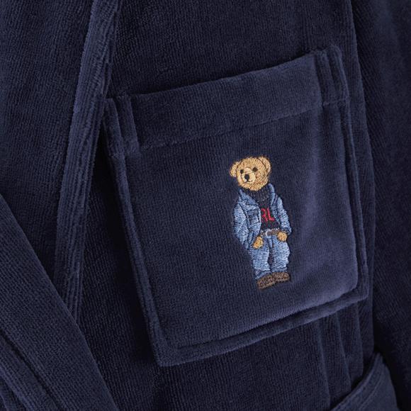 Ralph Lauren Home Denim Bear Bathrobe Newport