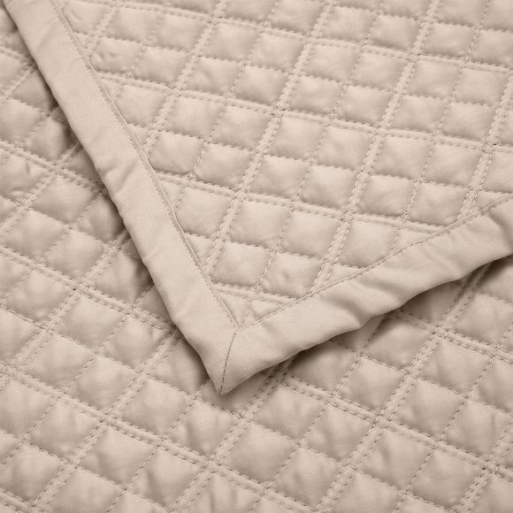 Ralph Lauren Home Argyle Quilted Bed Cover Stone 