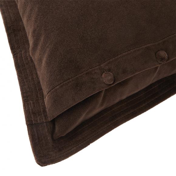 Ralph Lauren Home C Velvet Cushion Cover Chocolate