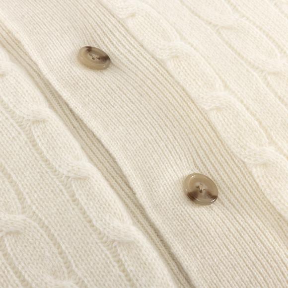 Ralph Lauren Home RL Cable Cashmere Cushion Cover Cream