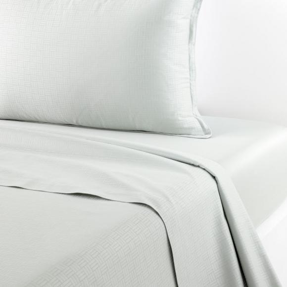 Boss Home Lattice Ice Blue Fitted Sheet