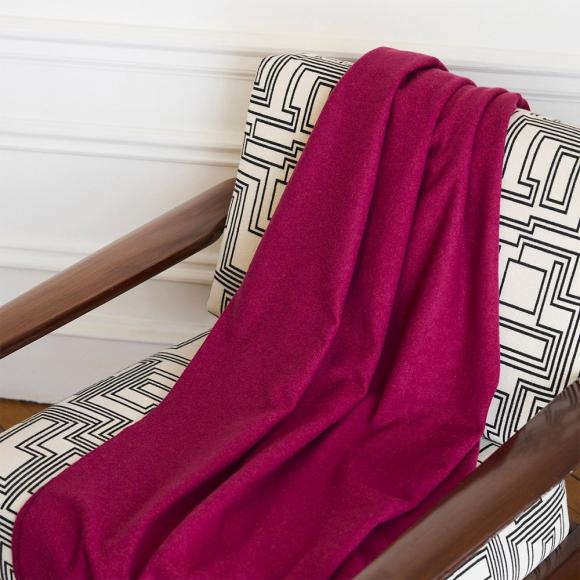 Yves Delorme Club Throw Framboise
