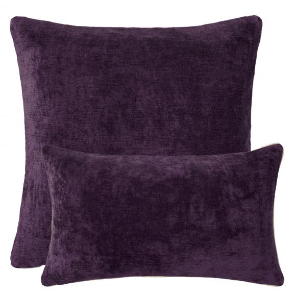 Yves Delorme Orpheo Prune Cushion Cover