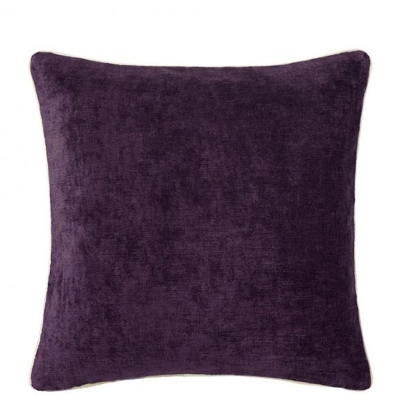 Yves Delorme Orpheo Prune Cushion Cover