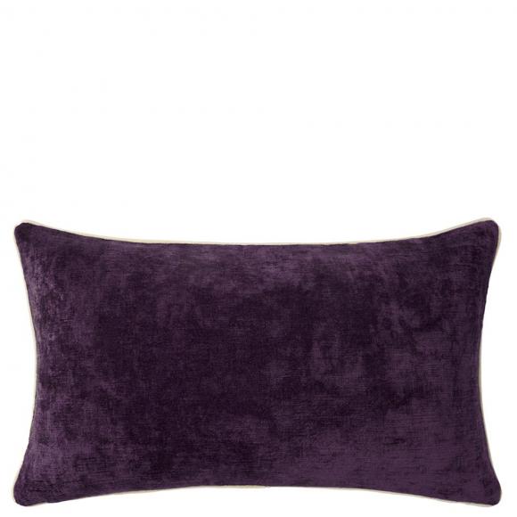 Yves Delorme Orpheo Prune Cushion Cover