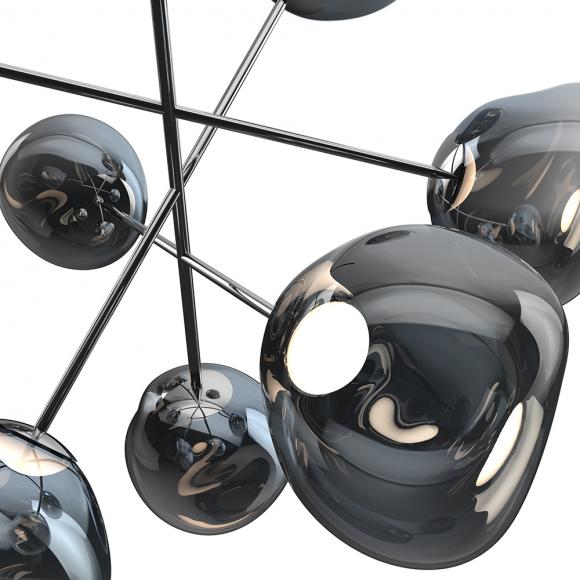Tom Dixon Melt LED Chandelier Large Nickel