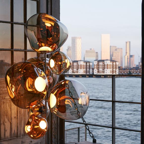 Tom Dixon Melt LED Floor Chandelier Bronze