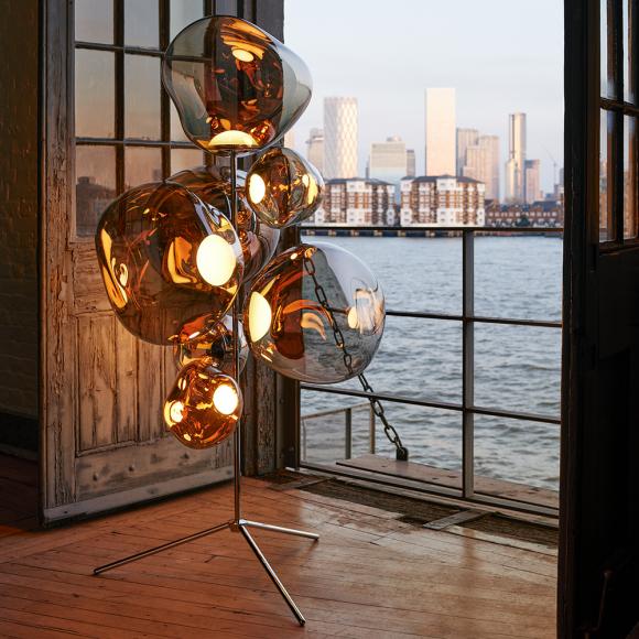 Tom Dixon Melt LED Floor Chandelier Bronze