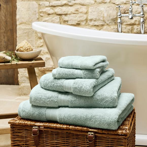 Christy Renaissance Egyptian Cotton Towel Eggshell Blue