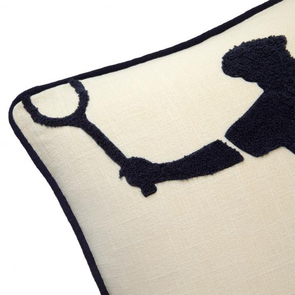Lacoste L Player Cushion Cover Farine