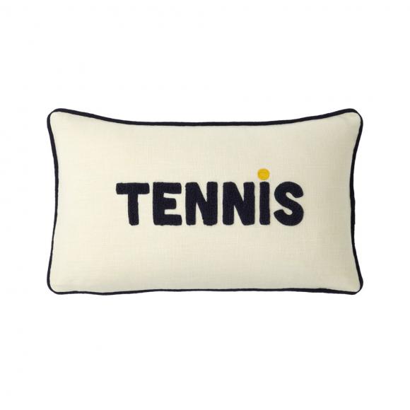 Lacoste L Tennis Cushion Cover Farine