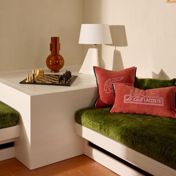 Lacoste L Le Club Cushion Cover Sierra