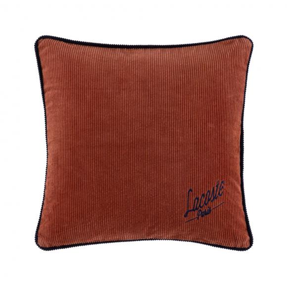 Lacoste L Velvet Cushion Cover Sierra