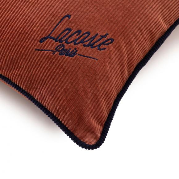 Lacoste L Velvet Cushion Cover Sierra