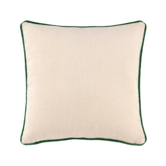 Lacoste L Velvet Cushion Cover Ivoire