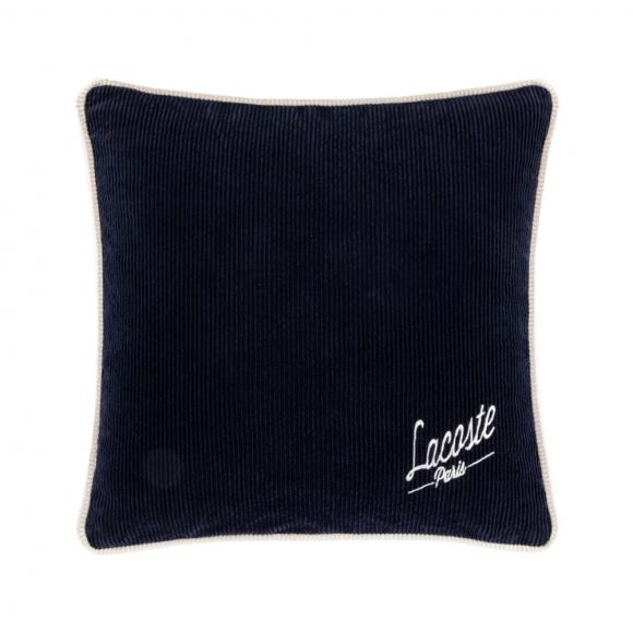 Lacoste L Velvet Cushion Cover Marine