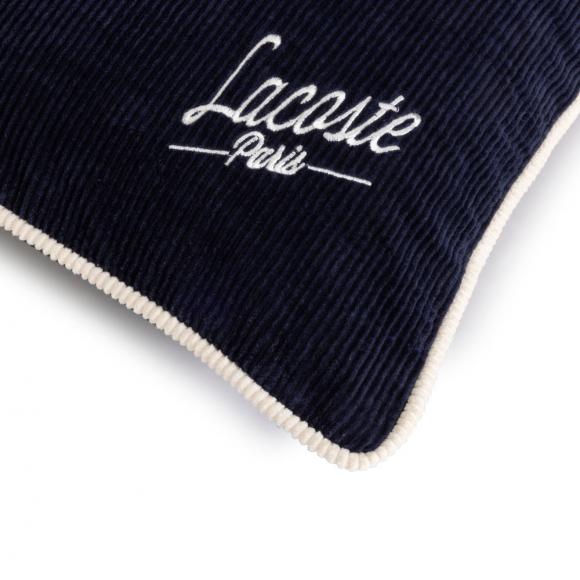 Lacoste L Velvet Cushion Cover Marine