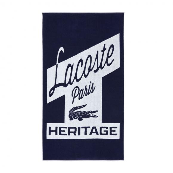 Lacoste L Retro Beach Towel Marine