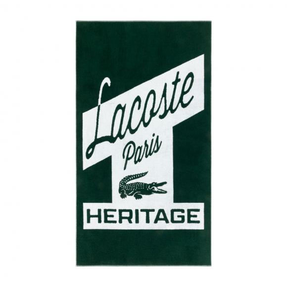 Lacoste L Retro Beach Towel Vert