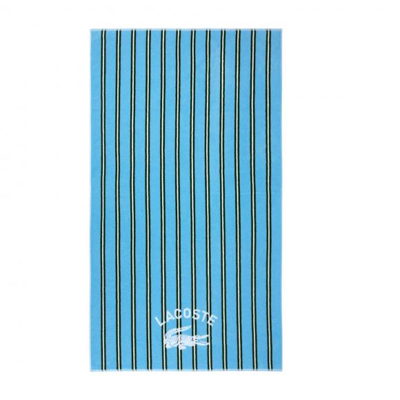 Lacoste L Sunstripe Beach Towel Baltic
