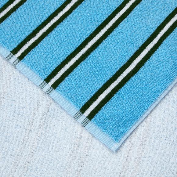 Lacoste L Sunstripe Beach Towel Baltic