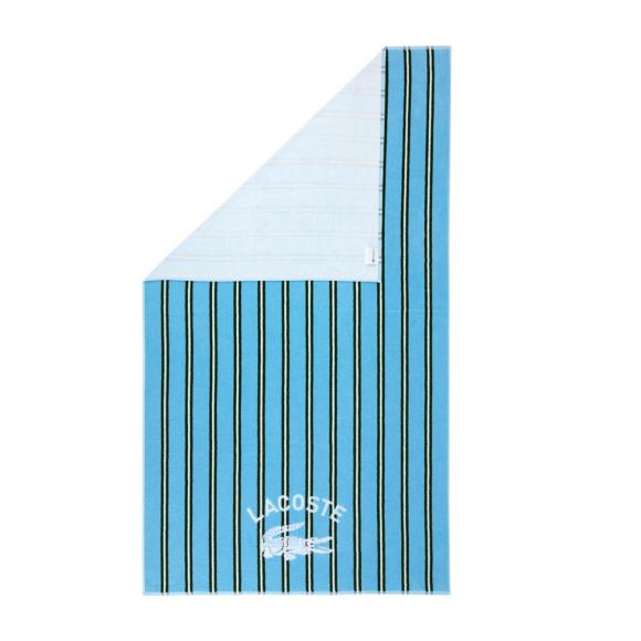 Lacoste L Sunstripe Beach Towel Baltic