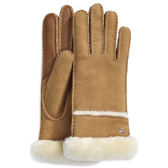 UGG W Sheepskin Seamed Glove Chestnut