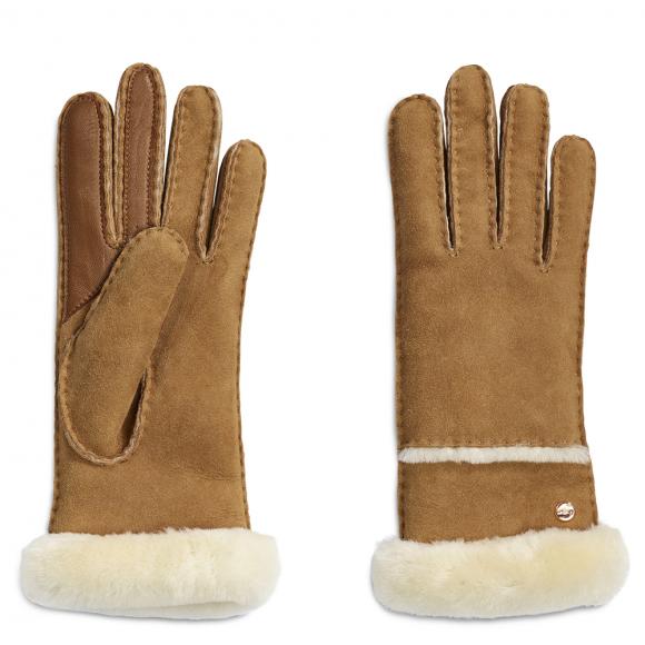 UGG W Sheepskin Seamed Glove Chestnut