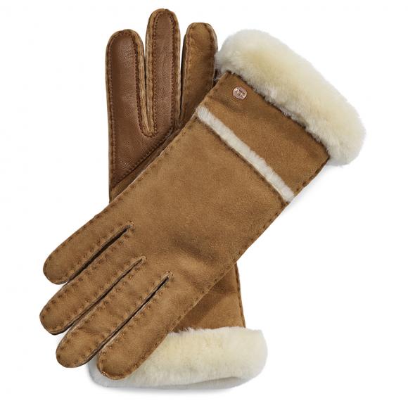 UGG W Sheepskin Seamed Glove Chestnut