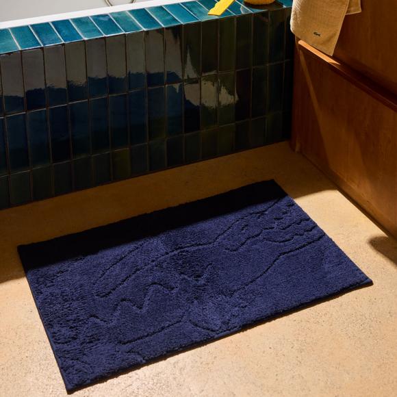 Lacoste L Heritage Bath Mat Navy