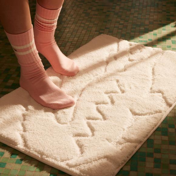 Lacoste L Heritage Bath Mat White