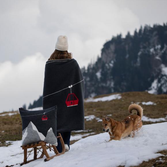 David Fussenegger Mountain / Gondola Savona Blanket Throw