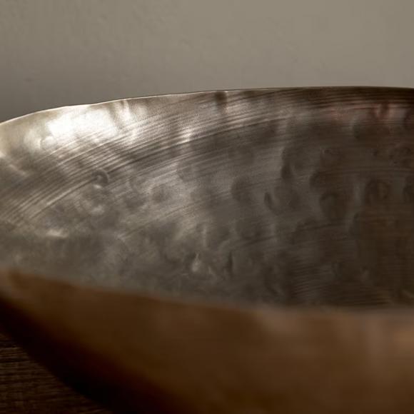Nkuku Malar Hammered Bowl - Brass