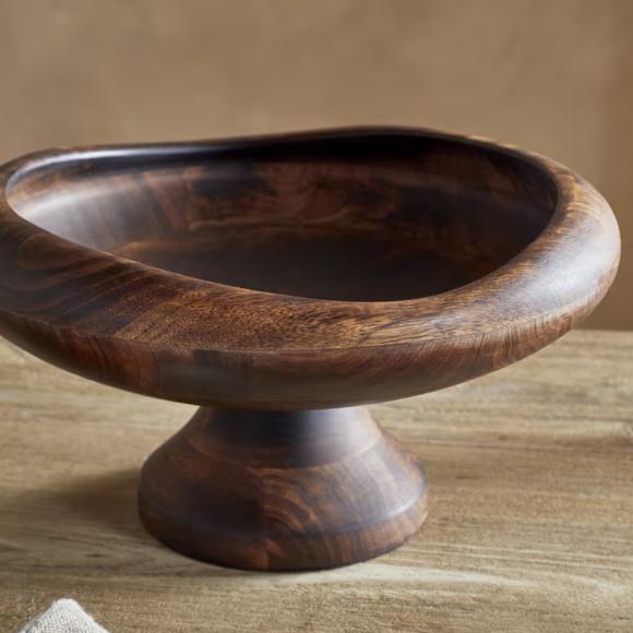 Nkuku Sindar Pedestal Bowl - Natural