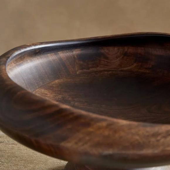Nkuku Sindar Pedestal Bowl - Natural