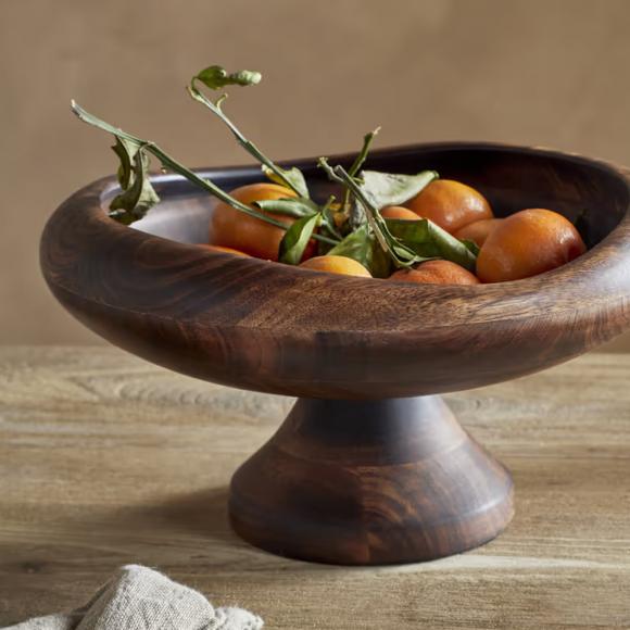 Nkuku Sindar Pedestal Bowl - Natural