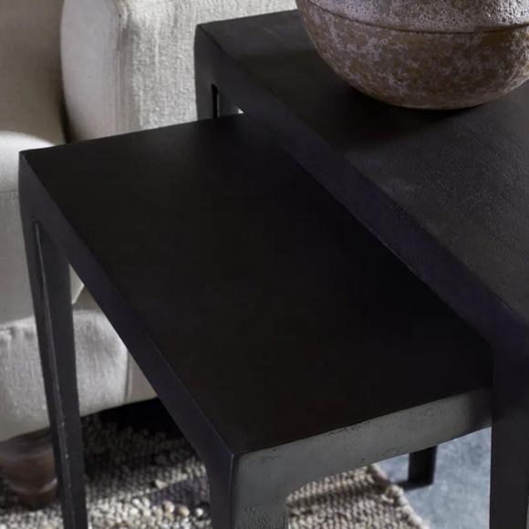 Nkuku Jagan Cast Metal Nesting Side Tables