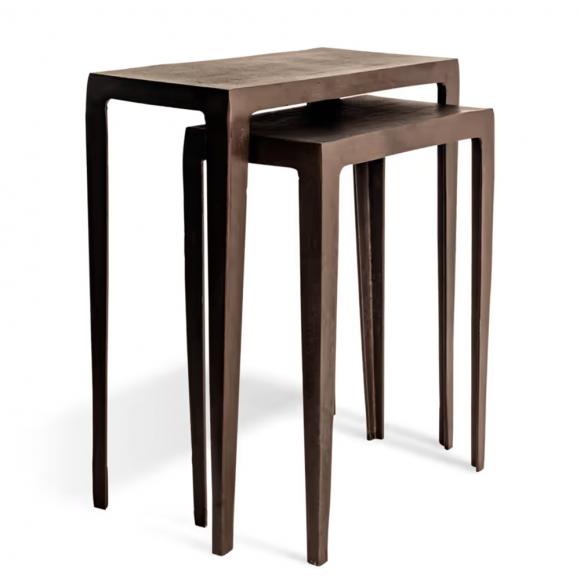 Nkuku Jagan Cast Metal Nesting Side Tables