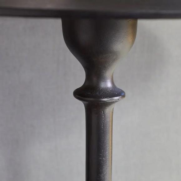 Nkuku Lahar Cast Metal Tall Side Table
