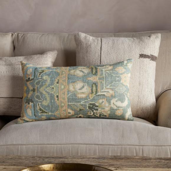 Nkuku Selyo Tapestry Cushion Cover - Green