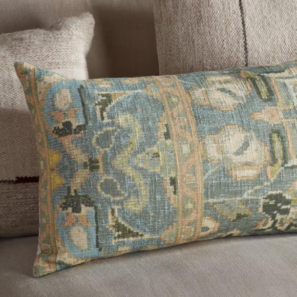 Nkuku Selyo Tapestry Cushion Cover - Green