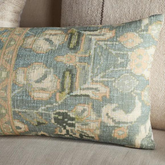 Nkuku Selyo Tapestry Cushion Cover - Green