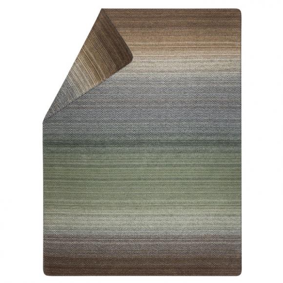 David Fussenegger Gradient / Herringbone Savona Velour Blanket Throw