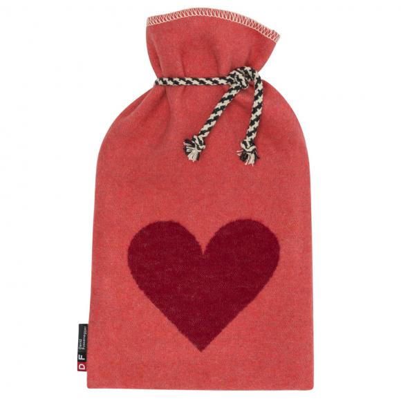 David Fussenegger Big Heart Silvretta Hot Water Bottle Red